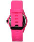 Unisex Forever Pink Silicone Strap Watch 44mm