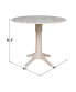 Фото #5 товара 42" Round Dual Drop Leaf Pedestal Table