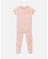 ფოტო #2 პროდუქტის Baby Girl Organic Cotton Two Piece Pajama Set Pink Printed Goose - Infant