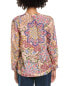 Johnny Was Spring Silk Blouse Women's