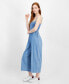 Women's Smocked Chambray Jumpsuit