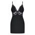 810-CHE-1 Chemise and Thong Black L/XL