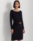 Фото #3 товара Платье Ralph Lauren Lauren с поясом-застежкой из растяжимого джерси