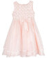 ფოტო #1 პროდუქტის Toddler & Little Girls Imitation-Pearl-Embellished Basket Weave Social Dress