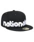 Фото #3 товара Men's Black Washington Nationals Checkered Undervisor 59FIFTY Fitted Hat