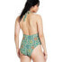 Фото #4 товара Women's Zinnia Floral Print Halter High Leg Cheeky One Piece Swimsuit - RHODE