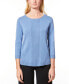 Women's Boat-Neck, Ribbed-Detail 3/4-Sleeve Sweater, Regular & Petites