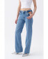 ფოტო #1 პროდუქტის Women's Cut-Out Detailed High Waist Jeans