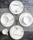 Zora 16 Pieces Dinnerware Set, Service For 4