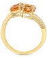 EFFY® Citrine (1-5/8 ct. t.w) & Diamond (1/10 ct. t.w.) Cluster Bypass Ring in 14k Gold