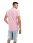 Superdry Classic pique polo shirt in light pink marl