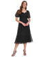 Фото #1 товара Women's Puff-Sleeve A-Line Dress