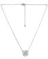 Giani Bernini lab-Grown Blue Sapphire & Cubic Zirconia Evil Eye Disc Pendant Necklace, 16" + 2" extender, Created for Macy's