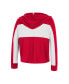 ფოტო #4 პროდუქტის Big Girls Red Wisconsin Badgers Galooks Hoodie Lace-Up Long Sleeve T-shirt