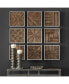 Bryndle 9-Pc. Rustic Wooden Squares Wall Art Set