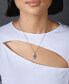 ფოტო #2 პროდუქტის The Mandaloriana Diamond Pendant Necklace (1/10 ct. t.w.) in Sterling Silver
