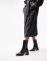 Topshop – Polly – Chelsea-Stiefel aus hochwertigem Leder in Schwarz mit eckiger Zehenpartie und Absatz Черный, 38 - фото #3