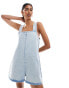 Фото #1 товара ASOS DESIGN denim romper in mid blue