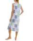 ფოტო #2 პროდუქტის Women's Printed Sleeveless Nightgown