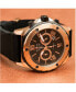 ფოტო #5 პროდუქტის Men's Chronograph Black Rubber Strap Watch 44mm 98B104