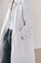 Zw collection creased trench coat