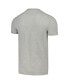 Men's Heather Gray Distressed Pabst Blue Ribbon Vintage-Like Fade T-shirt