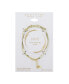 ფოტო #2 პროდუქტის 14K Gold Flash-Plated Crystal "Love" Bracelet