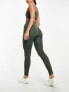 Hummel seamless lift and shape leggings in dark green