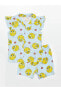 Фото #1 товара LCW baby Tweety Baskılı Kız Bebek Şortlu Pijama Takımı