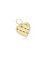 Studded Gold Heart Halo Charm