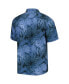 ფოტო #2 პროდუქტის Men's Blue New York Yankees Bahama Coast Luminescent Fronds IslandZone Button-Up Camp Shirt