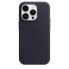 Фото #3 товара Apple iPhone 14 Pro Leather Case with MagSafe - Ink - Cover - Apple - iPhone 14 Pro - 15.5 cm (6.1") - Violet