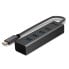 Фото #6 товара Lindy 4 Port USB 3.2 Type C Hub - USB 3.2 Gen 1 (3.1 Gen 1) Type-C - USB 3.2 Gen 1 (3.1 Gen 1) Type-A - 5000 Mbit/s - Grey - Aluminium - Plastic - 0.3 m