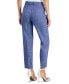 Women's Linen-Blend Straight Ankle Pants