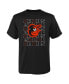 ფოტო #1 პროდუქტის Big Boys Black Baltimore Orioles Letterman T-shirt