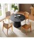 Фото #7 товара 47" Small Space Black Dining Table for Living Room or Kitchen