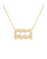 Gold-plated necklace with Aquarius pendant SVLN0195XH2GOVO