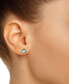 ფოტო #2 პროდუქტის Labradorite Stud Earrings in 14k Gold (Also in Onyx)