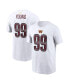 ფოტო #1 პროდუქტის Men's Chase Young White Washington Commanders Player Name and Number T-shirt