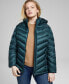 Фото #1 товара Women's Plus Size Hooded Packable Puffer Coat, Created for Macy's