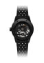 ფოტო #4 პროდუქტის Men's Swiss Automatic Freelancer Black Perforated Rubber Strap Watch 42mm