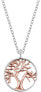 Silver bicolor necklace Tree of Life ERN-LILTREE-BI