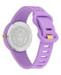 ფოტო #3 პროდუქტის Women's Swiss Purple Silicone Strap Watch 38mm