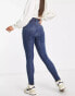 Фото #2 товара DTT Tall Ellie high waisted skinny jeans in mid blue