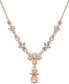 Фото #1 товара Givenchy gold-Tone Crystal Lariat Necklace, 16" + 3" extender