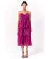Фото #2 товара Women's Tulle Tiered Midi Dress