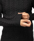 ფოტო #4 პროდუქტის Men's Cable Knit Roll Neck Sweater