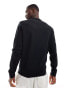 Фото #3 товара Polo Ralph Lauren central logo double knit sweatshirt in black