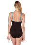 Фото #2 товара Magicsuit 166860 Womens Tummy Control Two Tone One Piece Swimsuit Azura Size 14