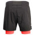 Фото #2 товара Diadora Double Layer Bermuda Be One Shorts Mens Black Casual Athletic Bottoms 17